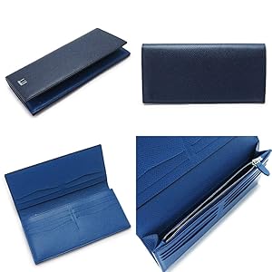 良品 2118 dunhill オーガナイザー 長財布 レザー ネイビー 良品 2118 dunhill オーガナイザー 長財布 レザー ネイビー